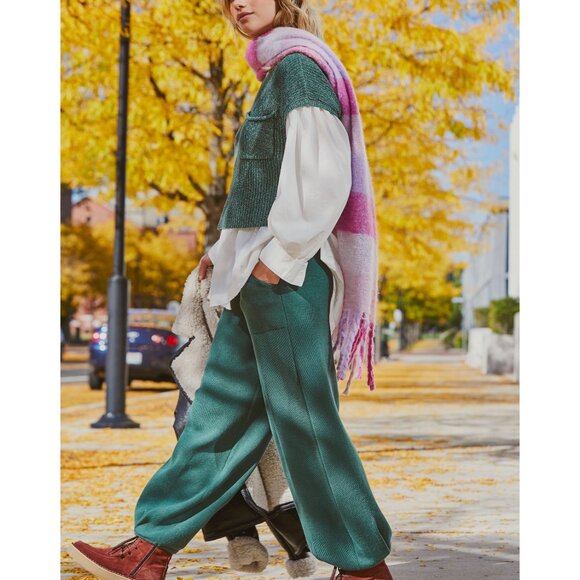FREE PEOPLE Freya Sweater Set / Emerald Spell Combo - Picture 6 of 12